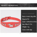 Colorful Pet Collar Dog Collar PU Leather Personalized Dog Accessories Manufactory